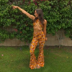 HerPony Jingle Bandeau & HighWaist Stretchy Flares